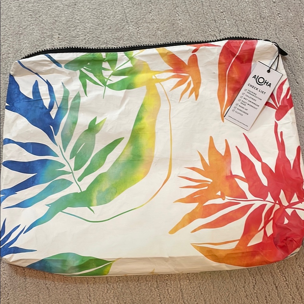Aloha Collection Colorful Leaf Print Bag